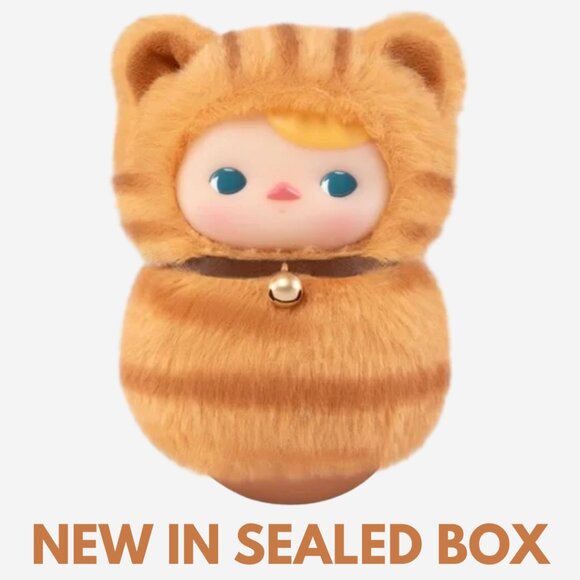 Pop Mart Pucky Roly Poly Kitty - Red Tabby - Vinyl Plush - NEW AUTHENTIC In Box - Picture 1 of 14